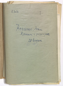 I. Romani i pripovijesti / Ivan Kozarac