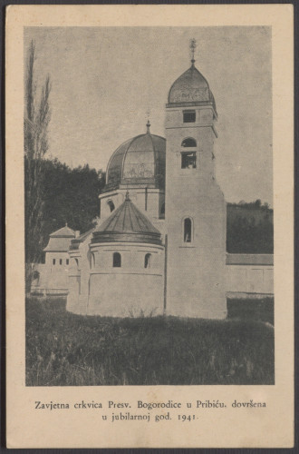 Zavjetna crkvica Presv. Bogorodice u Pribiću, dovršena u jubilarnoj god. 1941