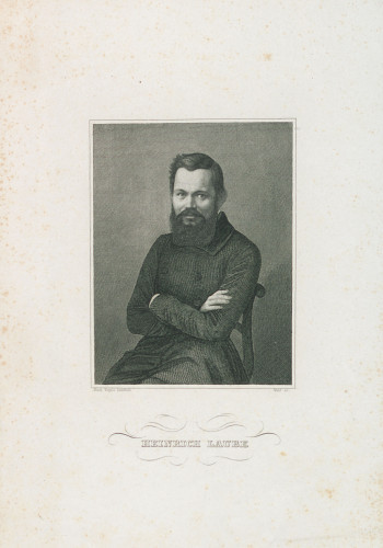Heinrich Laube  / [Georg] Wolf ; [prema fotografiji Hermanna Wilhelma Vogela]