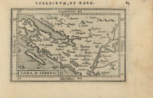 Zara & Sebenic.[i] / [Abraham Ortelius ; Michaele Coigneto].