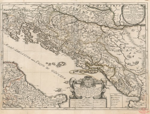 Dalmatia Istria Bosnia Servia Croatia e parte di Schiavonia   / descritte da Giacomo Cantelli da Vignola.