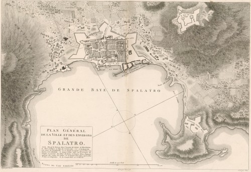 Plan général de la ville et des environs de Spalatro   / dessiné par Cassas ; grave par Perrier fils ; ecrit par Dien.