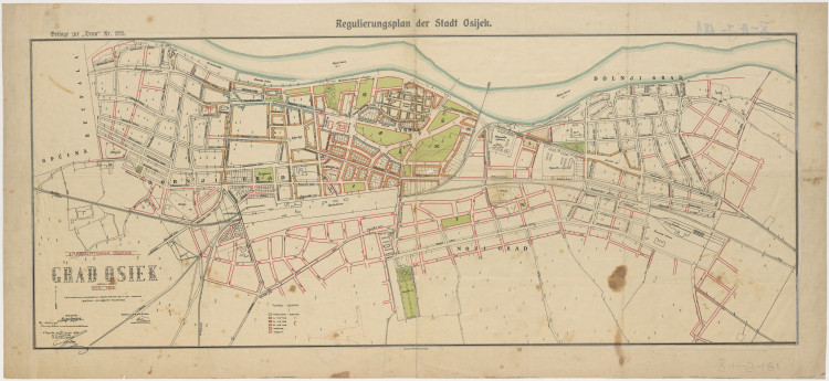 Regulatorna osnova  grad Osiek = Regulierungsplan der Stadt Osijek / sastavio Skender Kovačević