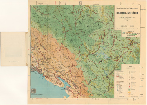 Planinarska karta Gorskog kotara : Risnjak i Snježnik / priredili [Zvonimir] Pelcer, Matan, [Stjepan] Bertović