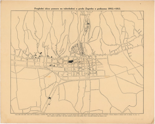 Pregledni izkaz pomora na tuberkulozi u gradu Zagrebu u godinama 1902.-1913. 