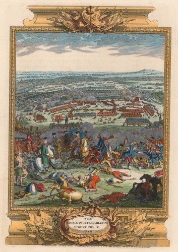 The Battle of Piterwaradin   : August the 5[th] 1716.  / Antoine Benoist ; Cl. Du Bosc fecit.