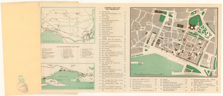 Split : plan grada = map of Split = plan de la ville = Plan der Stadt.
