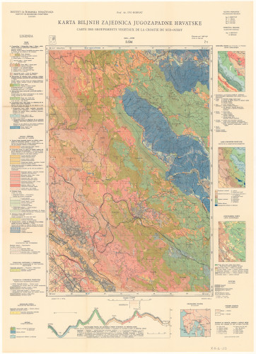 Karte biljnih zajednica zapadne Hrvatske = Cartes des groupements végétaux de la Croatie d'Ouest : sekcije Sušak 2a, 2c, 1b, 1d = sections Sušak 2a, 2c, 1b, 1d / Ivo Horvat ; glavni suradnici Stjepan Bertović, Zoltan Matan, Zvonimir Pelcer... [et al.]