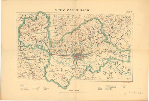 Srez zagrebački : list 1.
