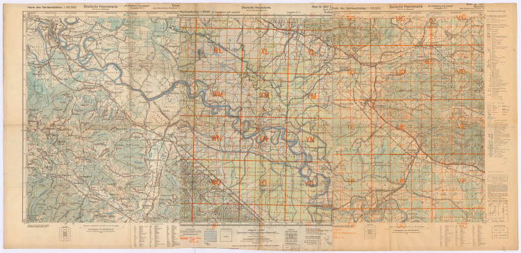 Deutsche Heereskarte : Sisak - Kutina - Novska.
