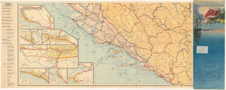 Karta cestovne mreže Hrvatske : sa Slovenijom i dijelom Bosne i Hercegovine / uredništvo Stanko Žepić... [et al.] ; oprema Josip Zoričić
