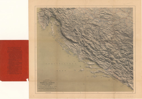 G. Freytag's Reisekarte von Dalmatien Bosnien und der Hercegovina. 