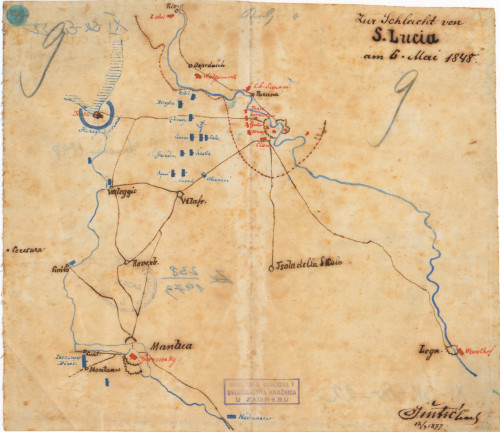 Zur Schlacht von S. Lucia am 6. Juli 1848.  / Šintić