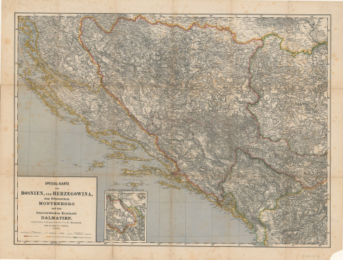 Special-Karte von Bosnien, der Herzegowina, dem Fürstenthum Montenegro und dem österreichischen Kronlande Dalmatien  / entworfen und gezeichnet von F. Handtke