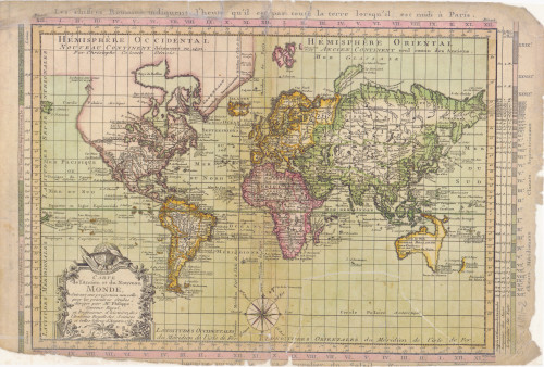Carte de l'ancien et du nouveau Monde /