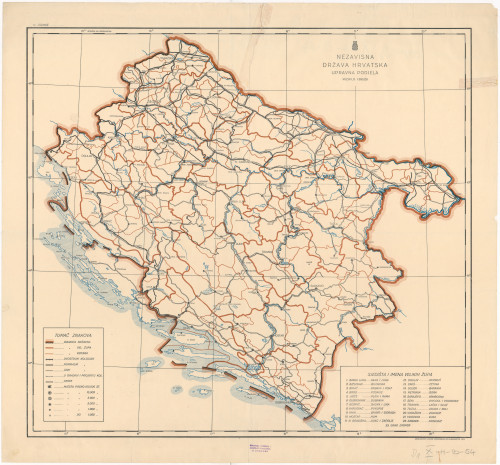 Nezavisna Država Hrvatska  : upravna podjela.