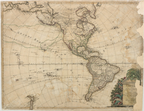 L'Amerique divisée dans le principaux... / par C. F. Delamarche ; geographe et successeur Robert de Vaugondy.