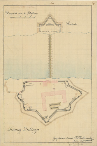Festung Dubicza   / gezeichnet durch M. Miskovich, geom.