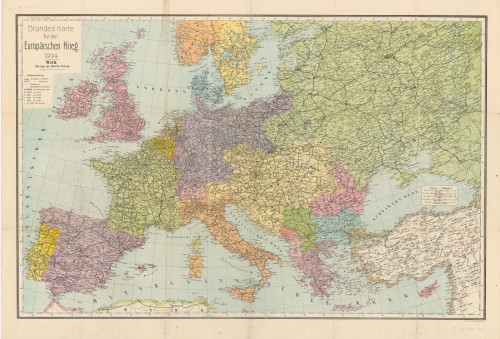 Brandes' Karte für den Europäischen Krieg.