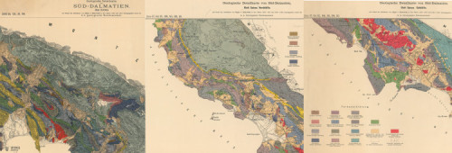 Geologische Detailkarte Süd-Dalmatien  / K. und k. militär-geographisches Institut ; auf Grund der Aufnahmen von Gejza Bukowski ; Direction E. Tietze