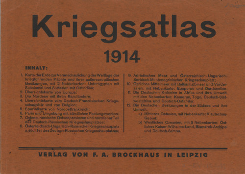 Kriegsatlas 1914   / F. A. Brockhaus.