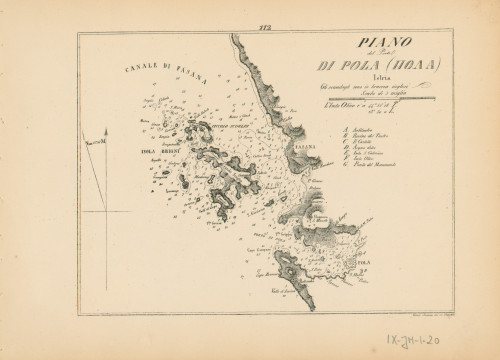 Piano del porto di Pola.